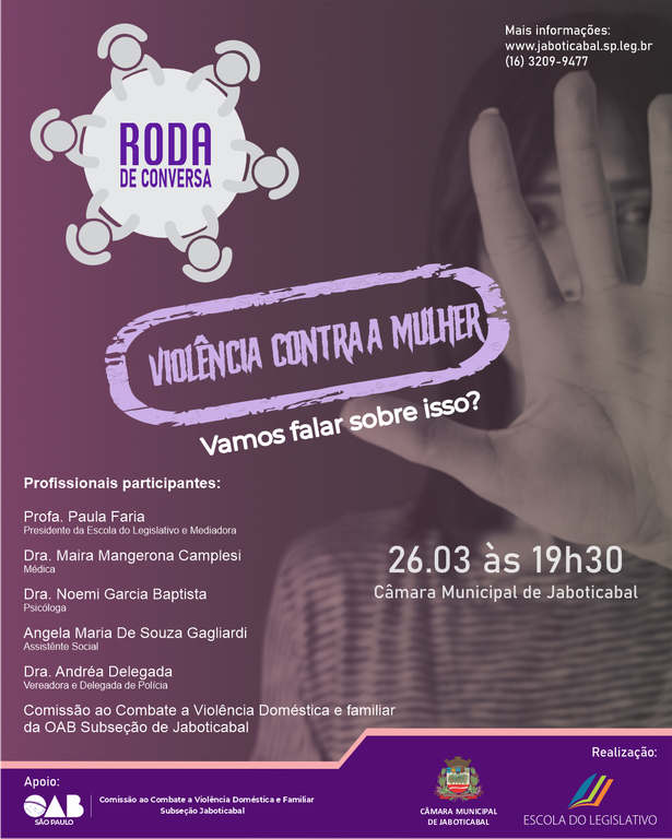 Roda de conversa - Violência contra a mulher