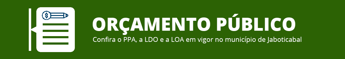 Peças orçamentárias PPA, LDO e LOA.